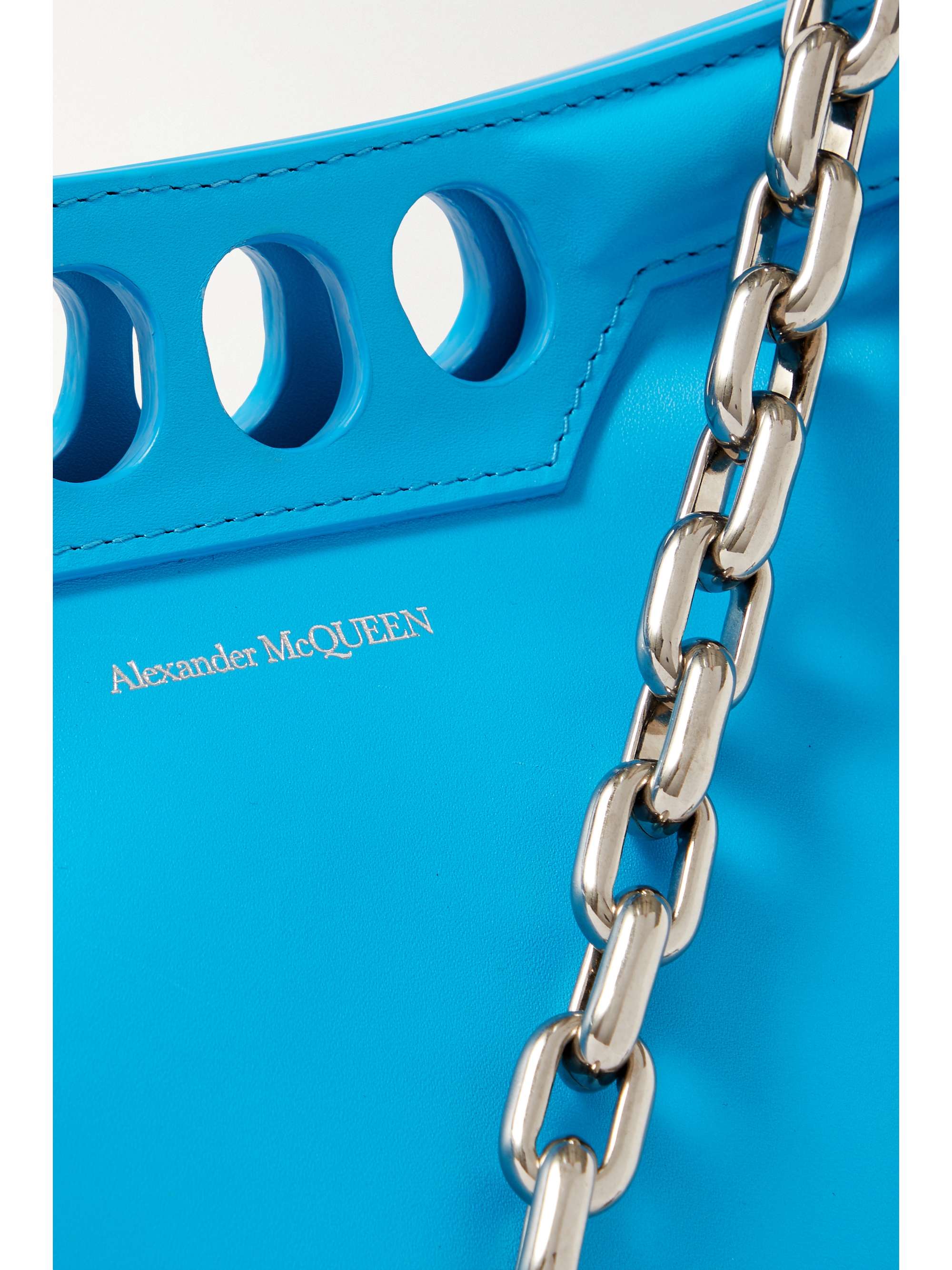 MCQUEEN The Peak cutout leather shoulder bag