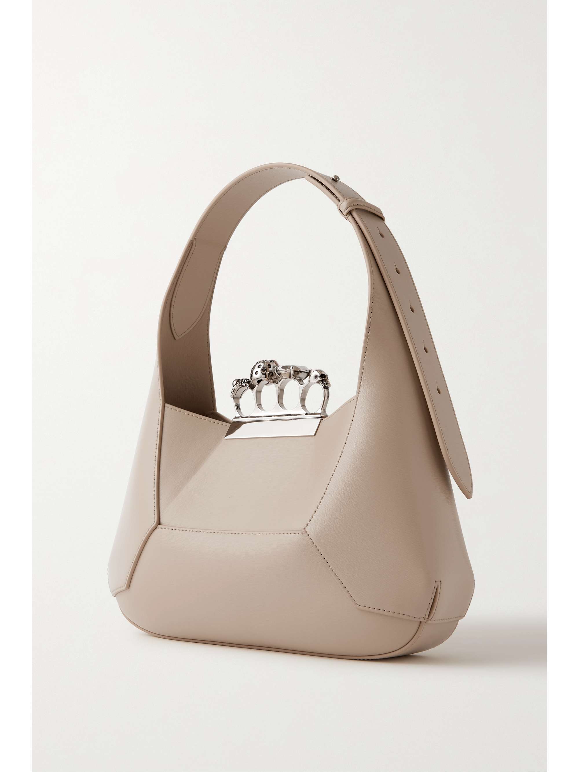 MCQUEEN Jewelled embellished leather tote