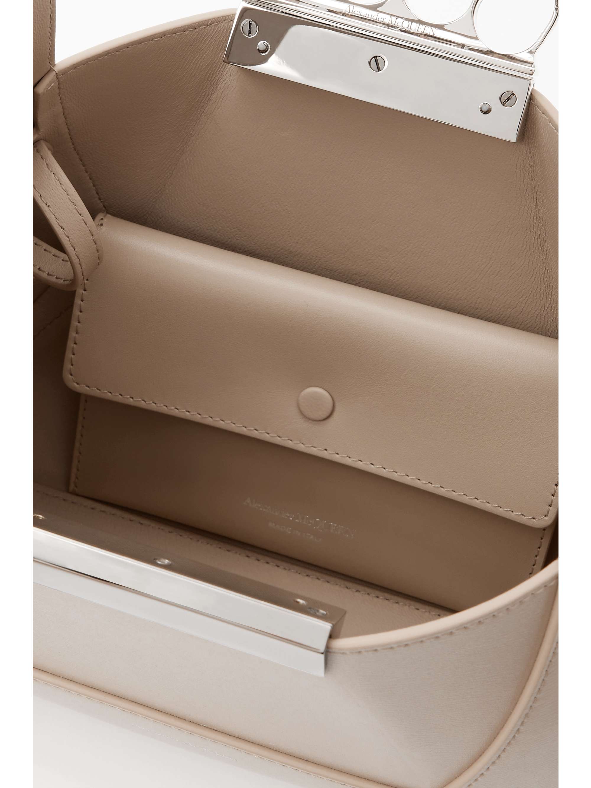 MCQUEEN Jewelled embellished leather tote