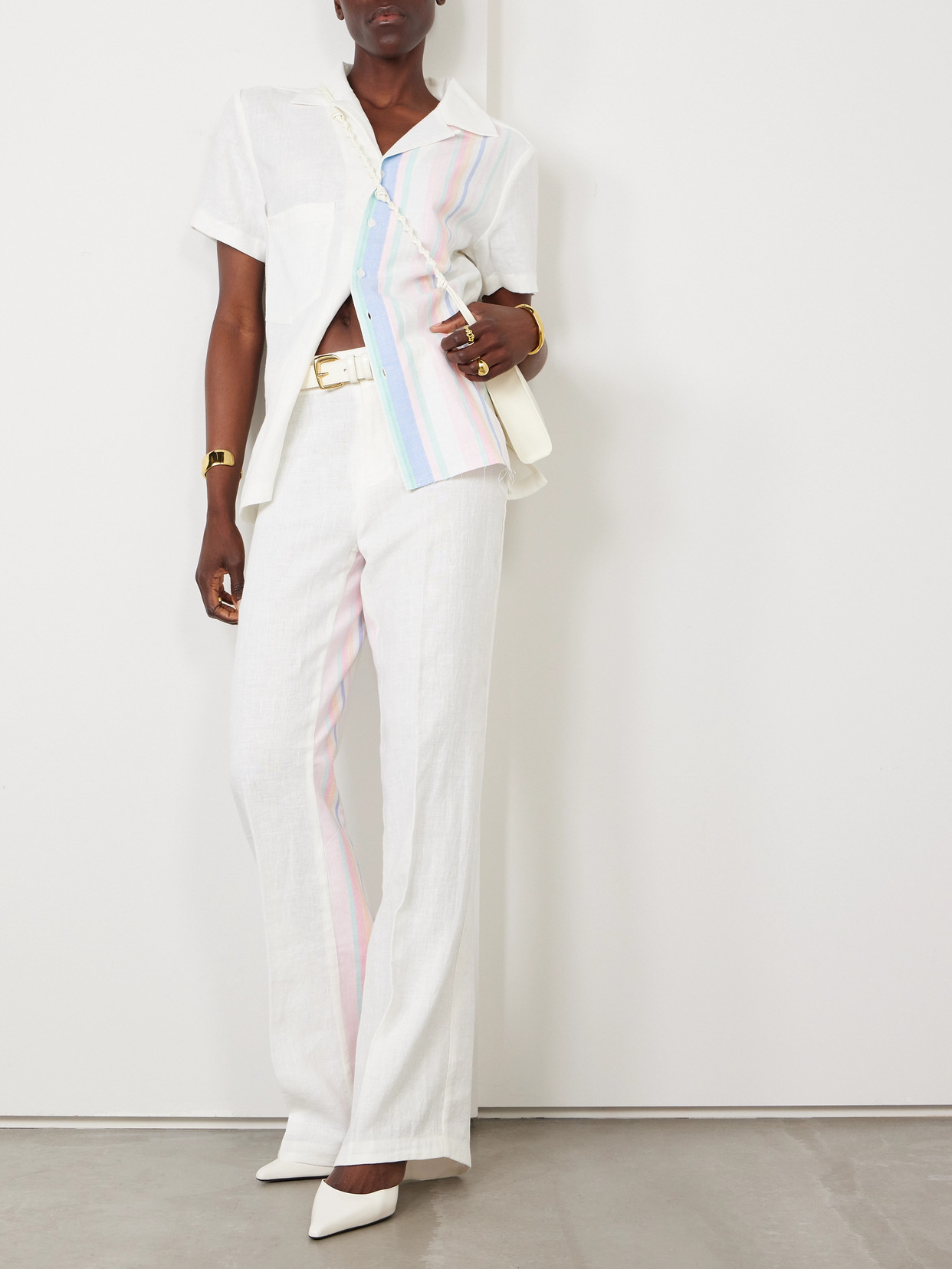 Bettter Aaron Linen Shirt And Pants Set In Multi