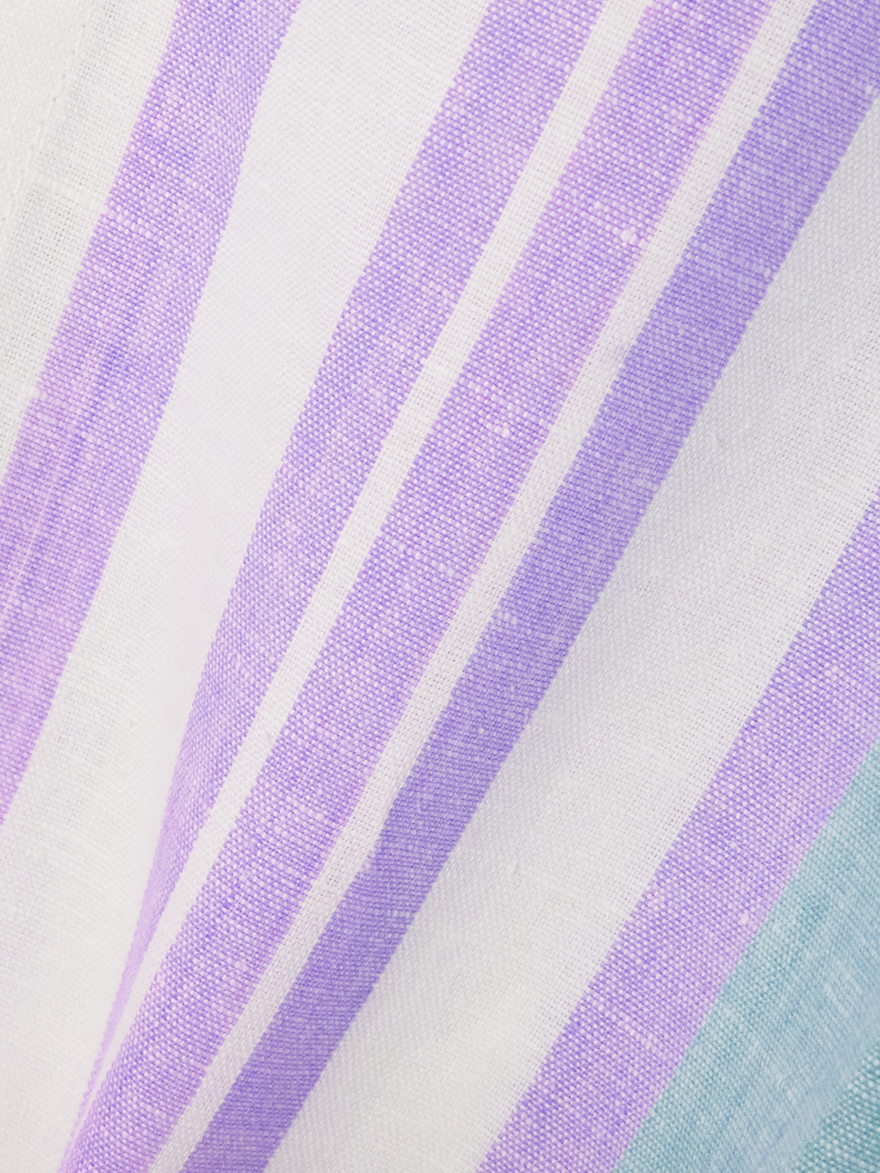 Bettter Lorca Striped Linen Midi Shirt Dress In Multi