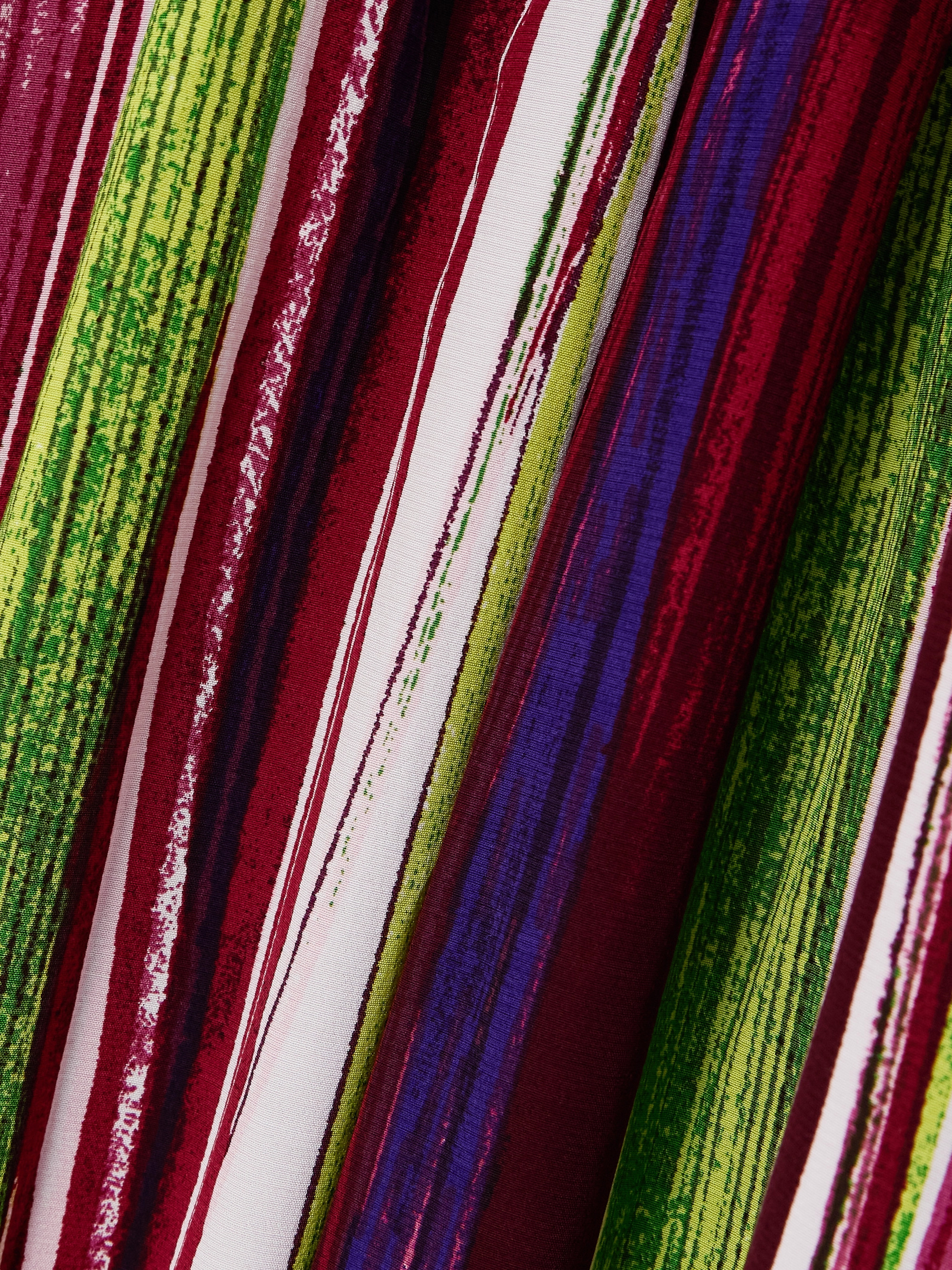 Diane von Furstenberg Jenifer cutout striped crepe maxi dress