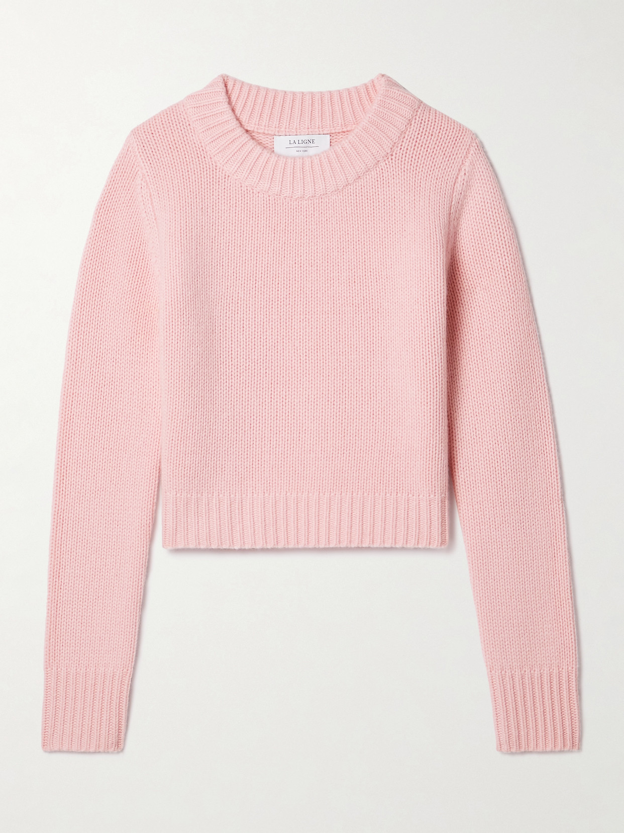 La Ligne - Mini Marin Ribbed Wool And Cashmere-blend Sweater - Pink