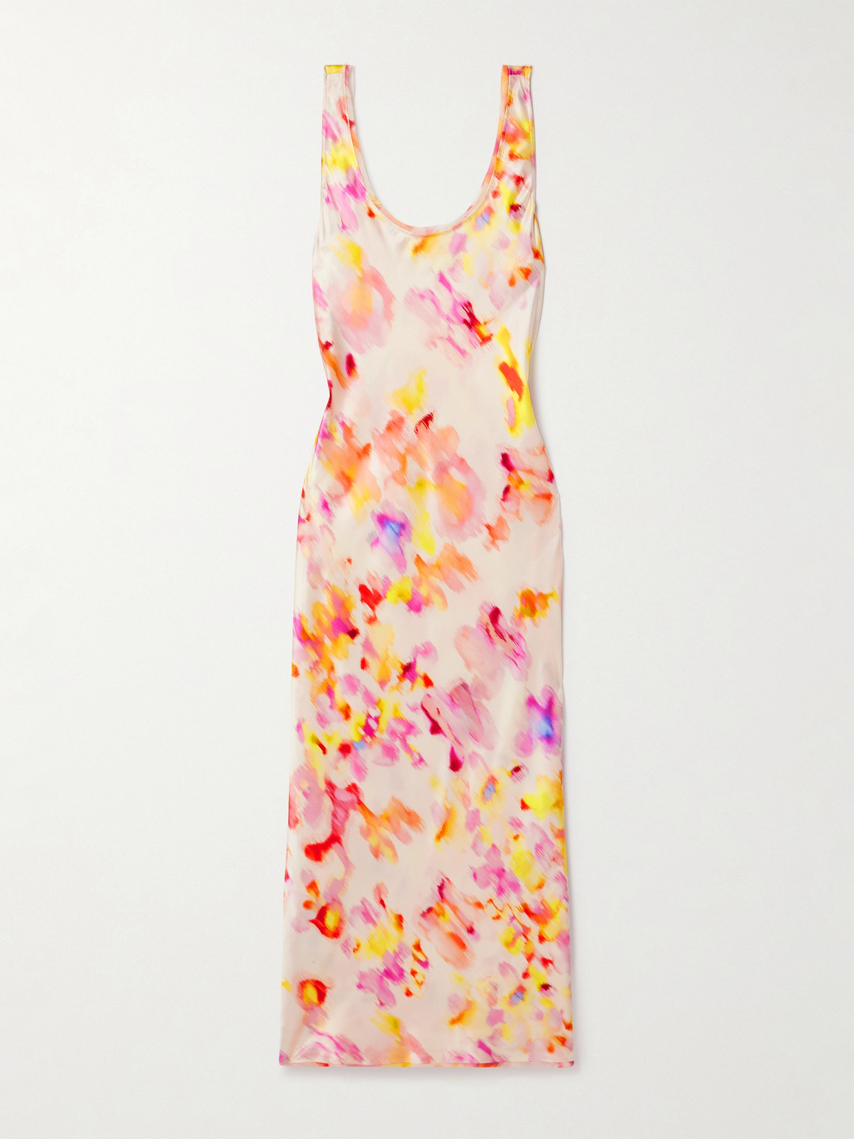 La Ligne - Printed Silk-satin Midi Dress - Multi