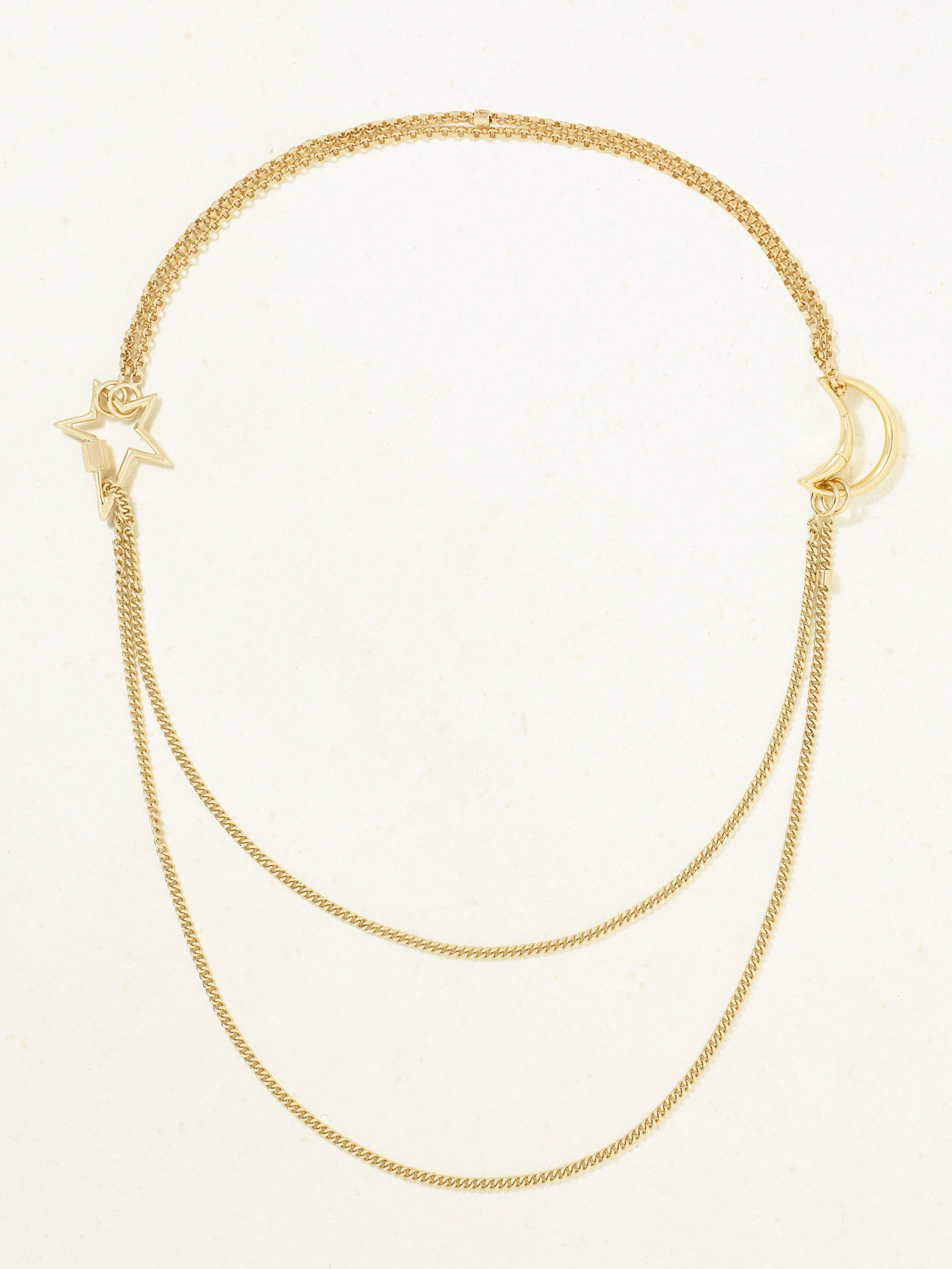 Marla Aaron 18-karat Gold Necklace In Multi