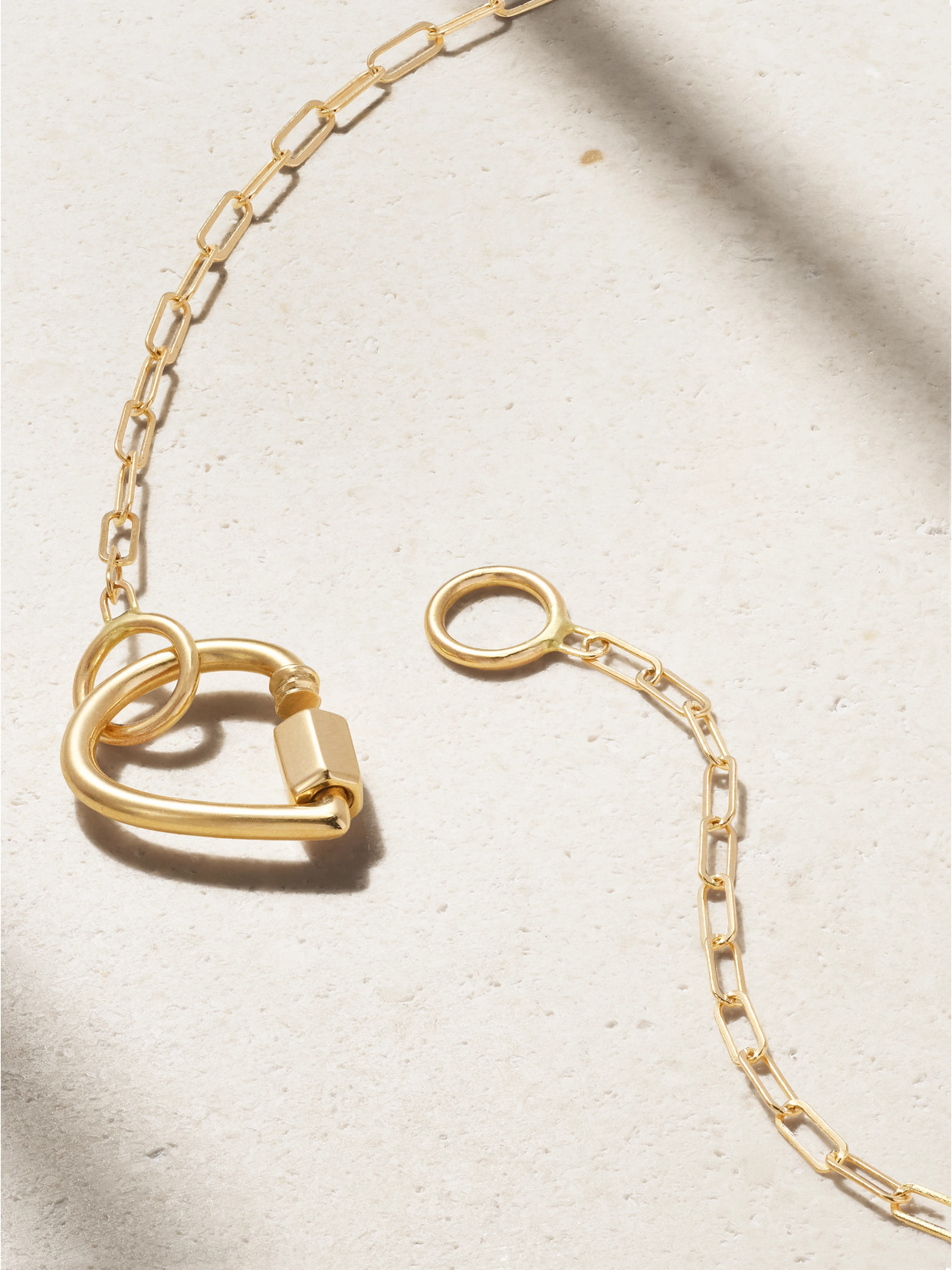Marla Aaron 18-karat Gold Diamond Necklace In Multi