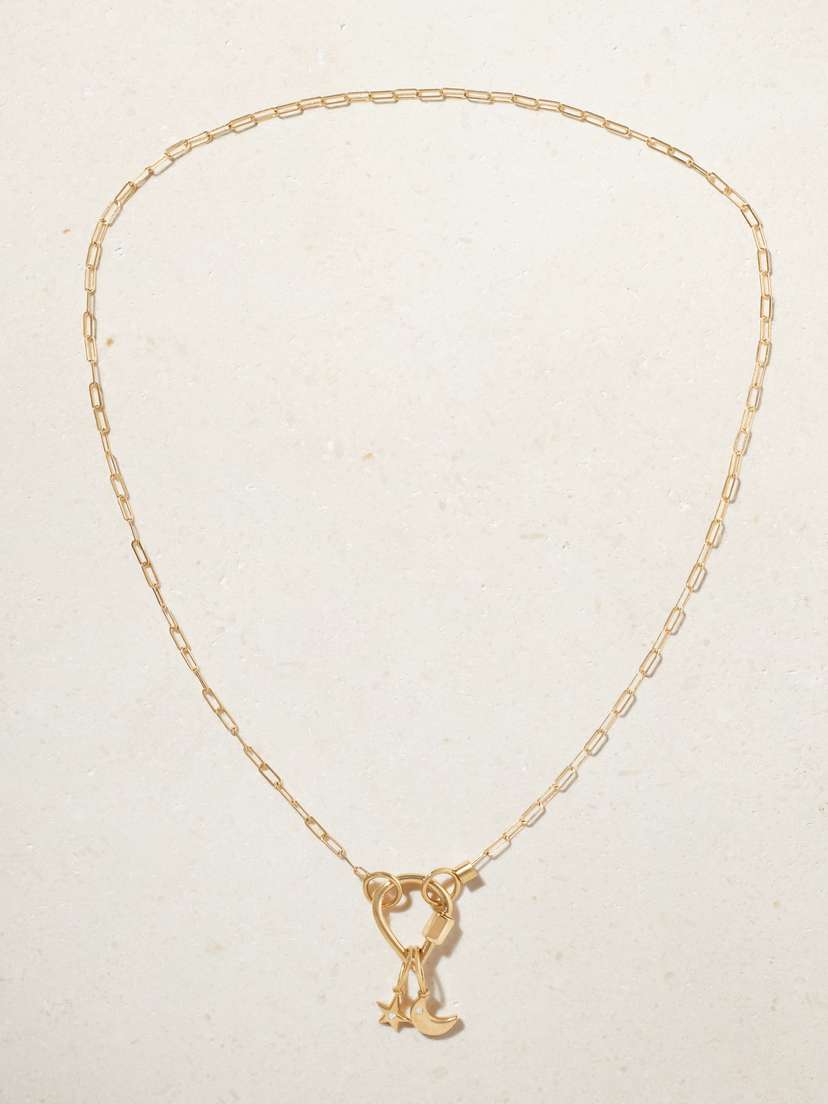 Marla Aaron 18-karat Gold Diamond Necklace
