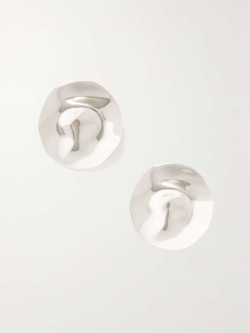 Alexander McQueen Beam Small Silver-tone Earrings