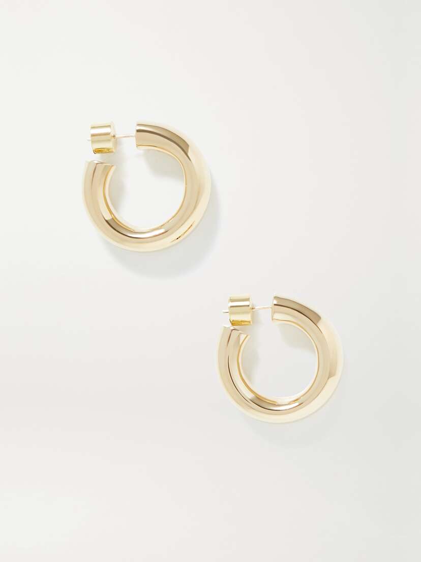 Jennifer Fisher Kevin Huggies Gold-plated Hoop Earrings
