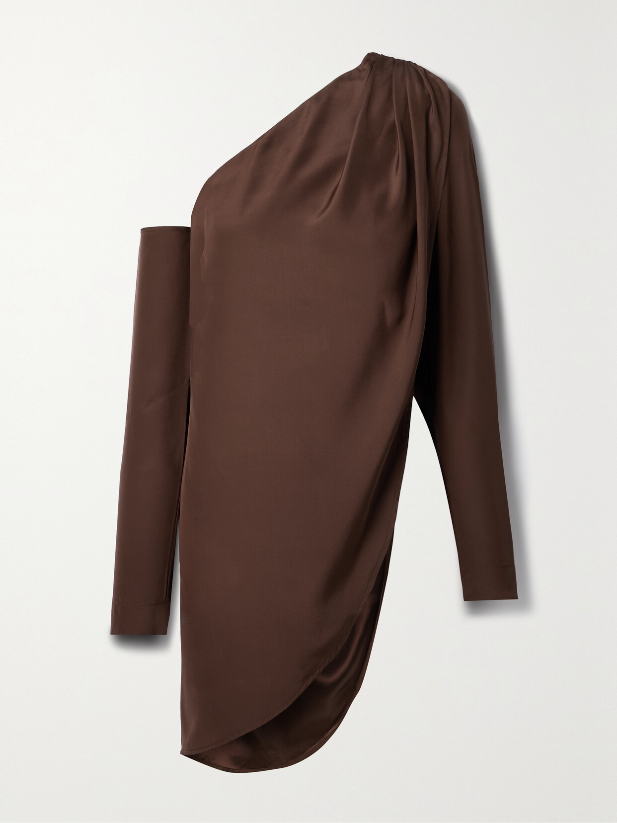 GAUGE81 Toho One-shoulder Draped Silk Tunic