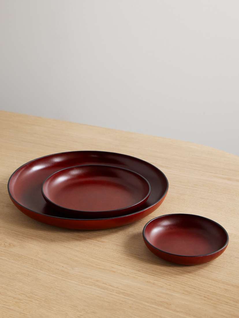 Hunting Season Set Of Three Leather Trays