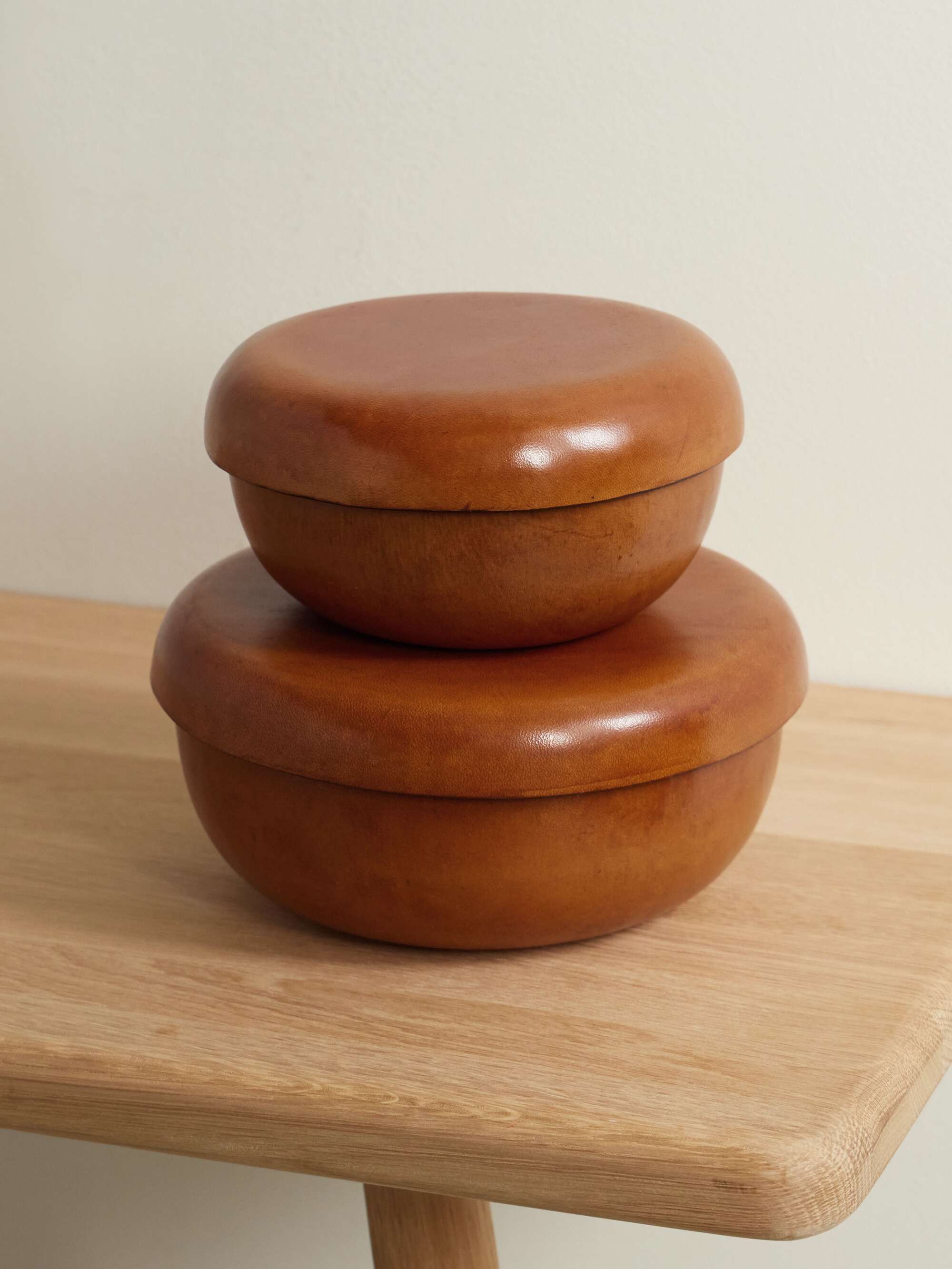 HUNTING SEASON Set of two leather boxes