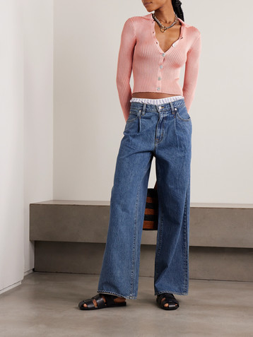 Calle Del Mar Ribbed-knit cardigan