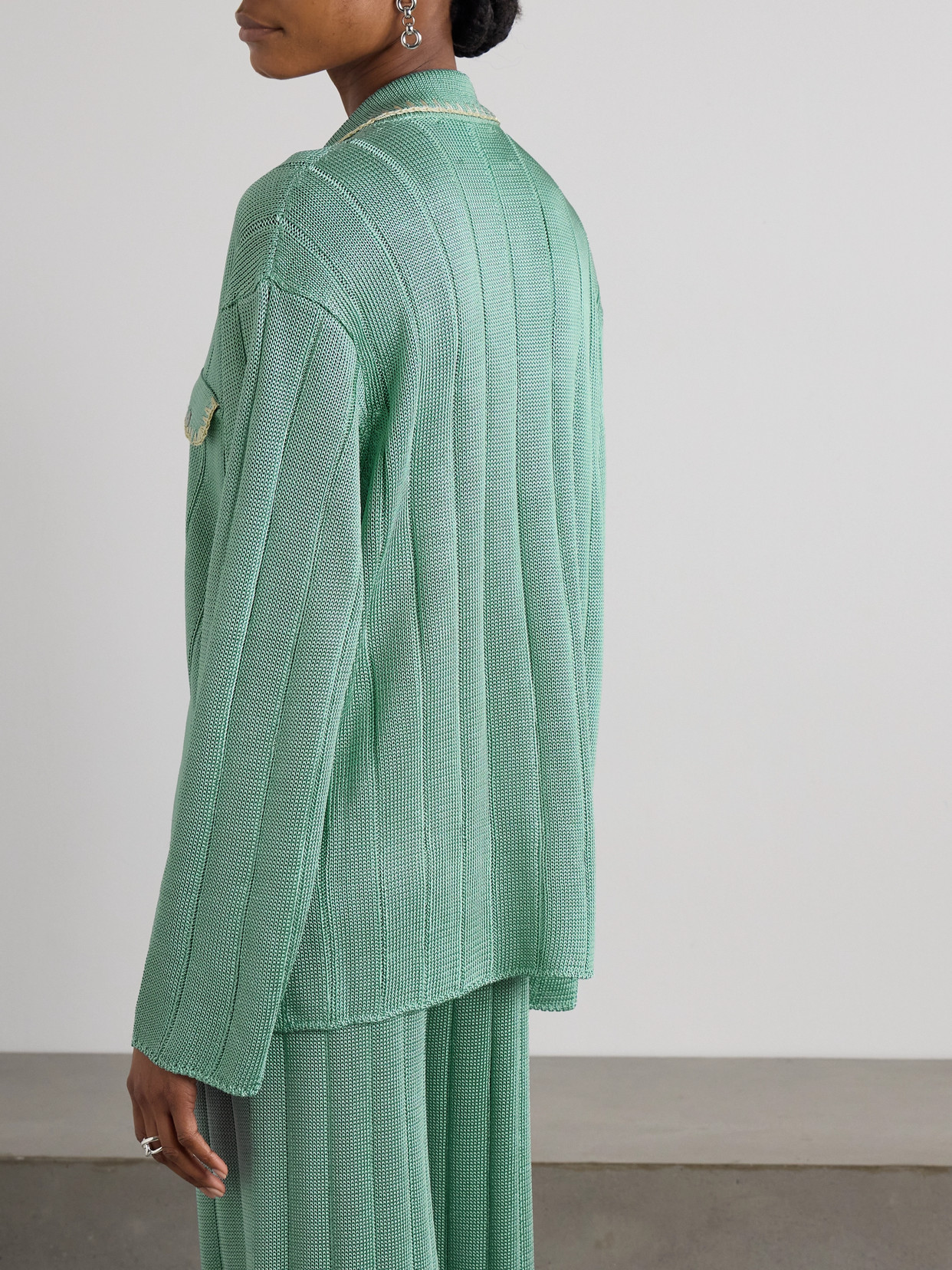 Ribbed-Knit Shirt