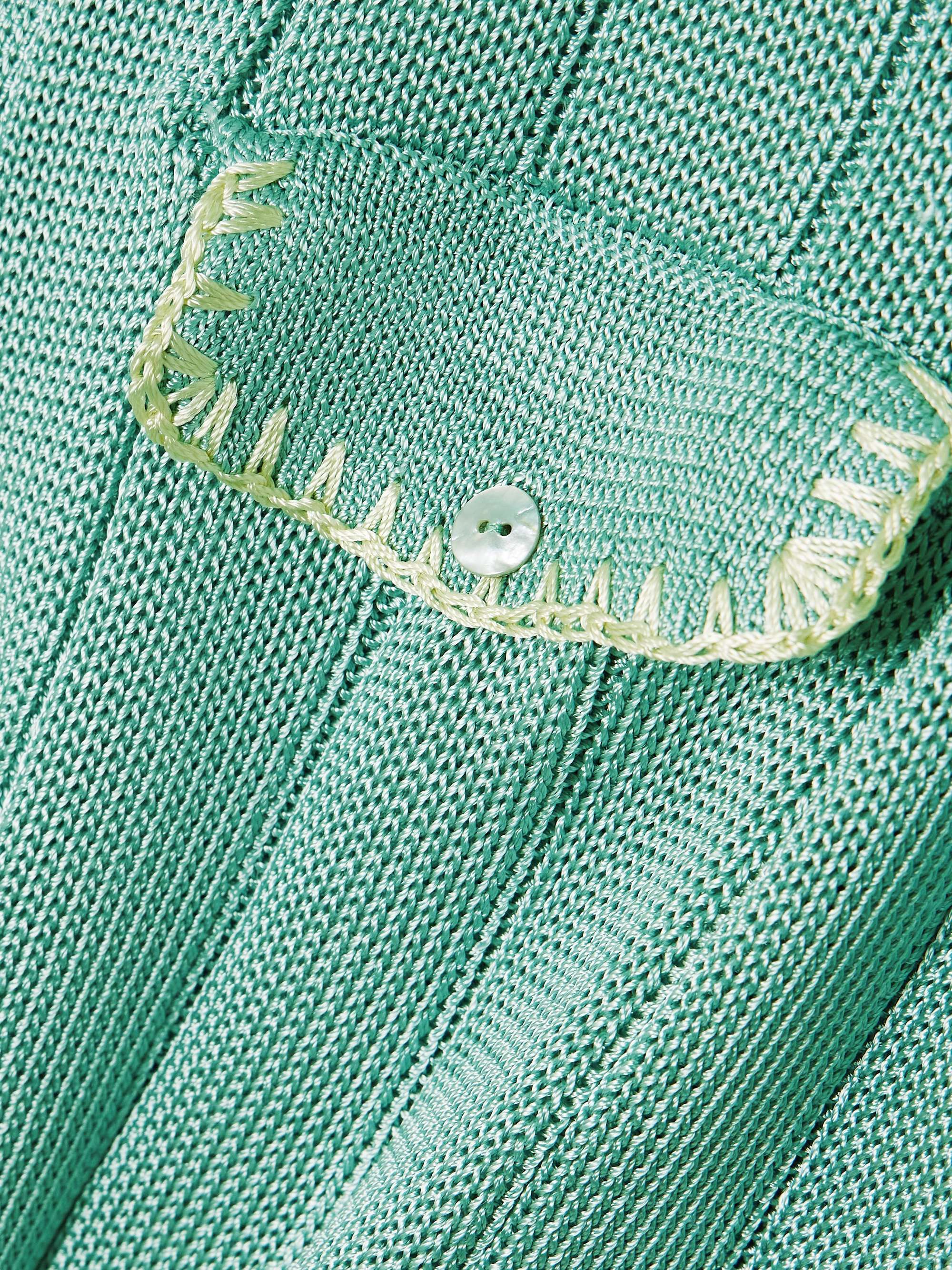 CALLE DEL MAR Ribbed-knit shirt