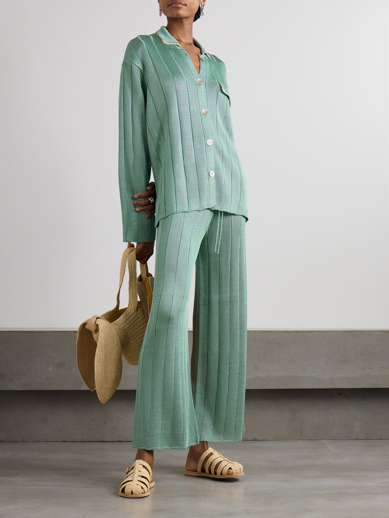 Ribbed-Knit Shirt