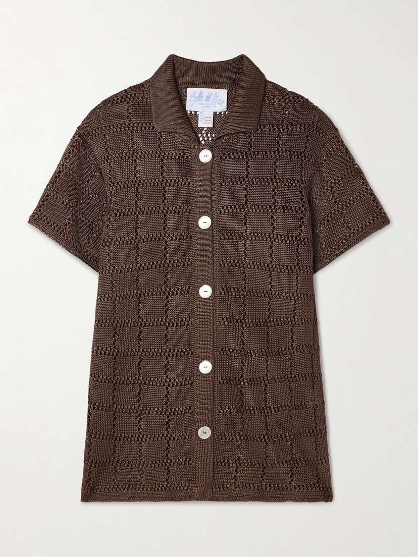 Calle Del Mar Open-knit Shirt
