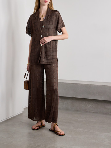 Calle Del Mar Open-knit shirt