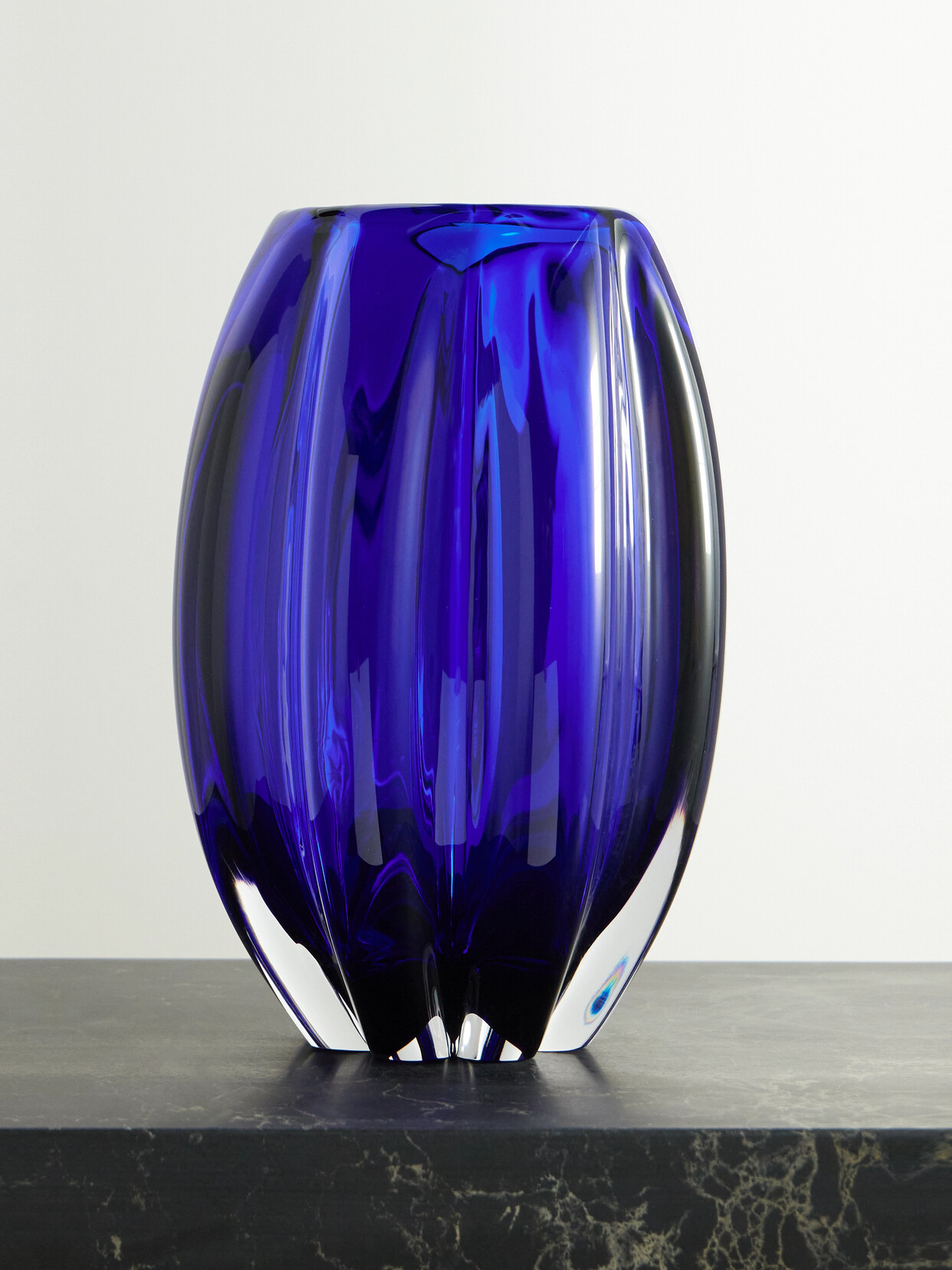 Yali Glass - The Fiori Uovo Glass Vase - Blue