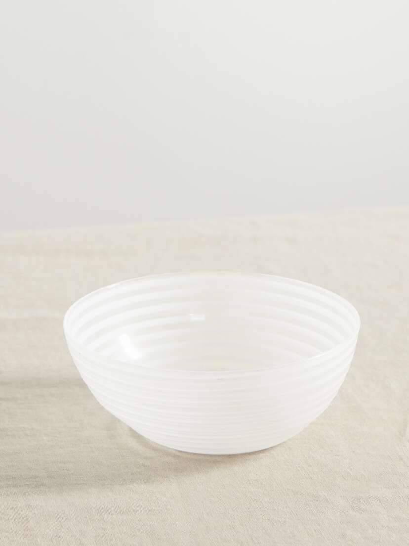 Yali Glass A Nastro Small Striped Glass Bowl