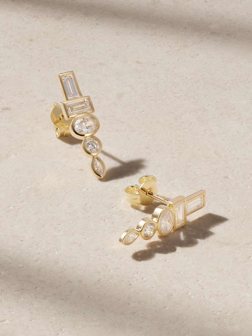 Sorellina Totem 18-karat Gold Diamond Earrings