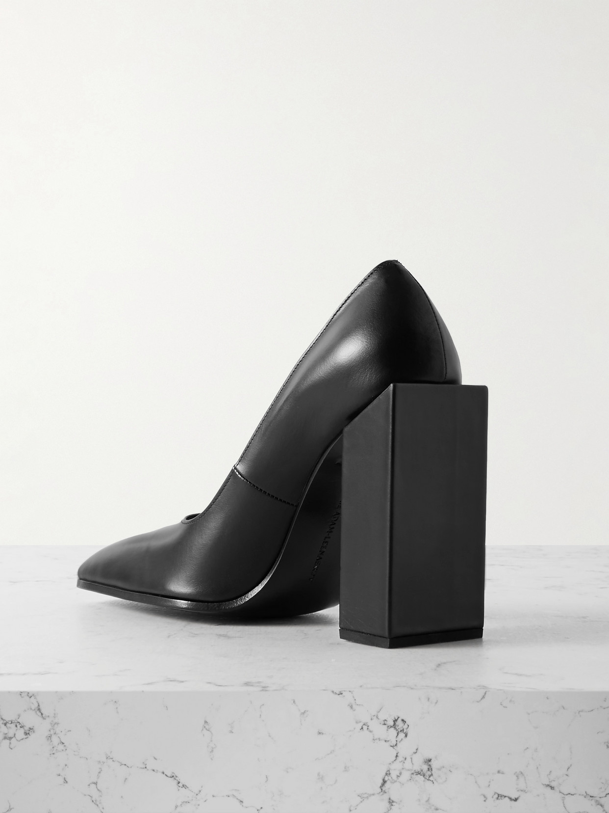 Shop Marie Adam-leenaerdt Leather Pumps In Black