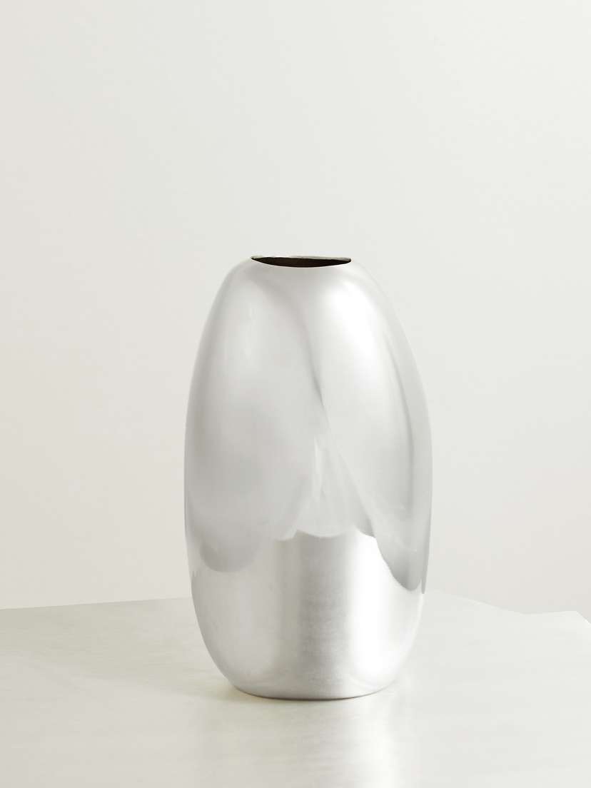 Dinosaur Designs Pebble Medium Silver-plated Vase