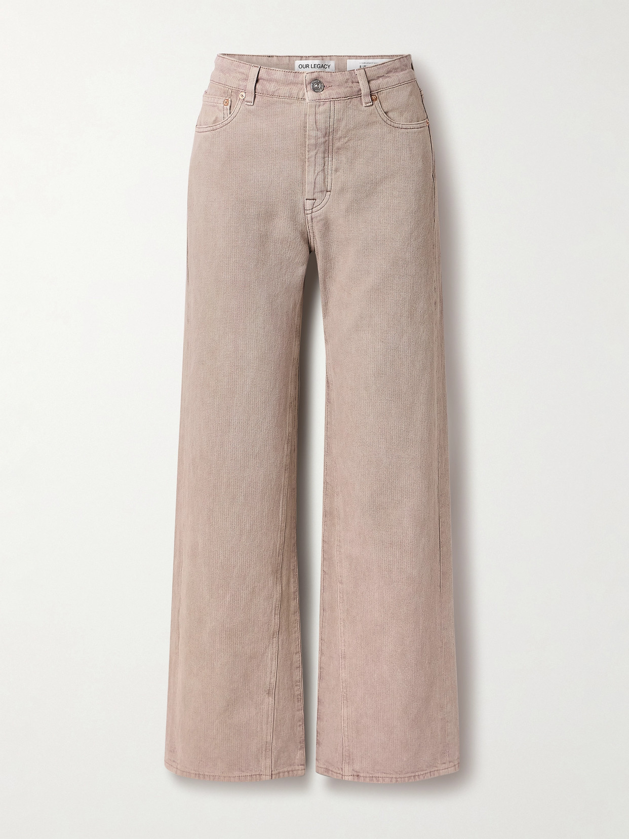 Our Legacy Trebel High-rise Straight-leg Jeans In Pink