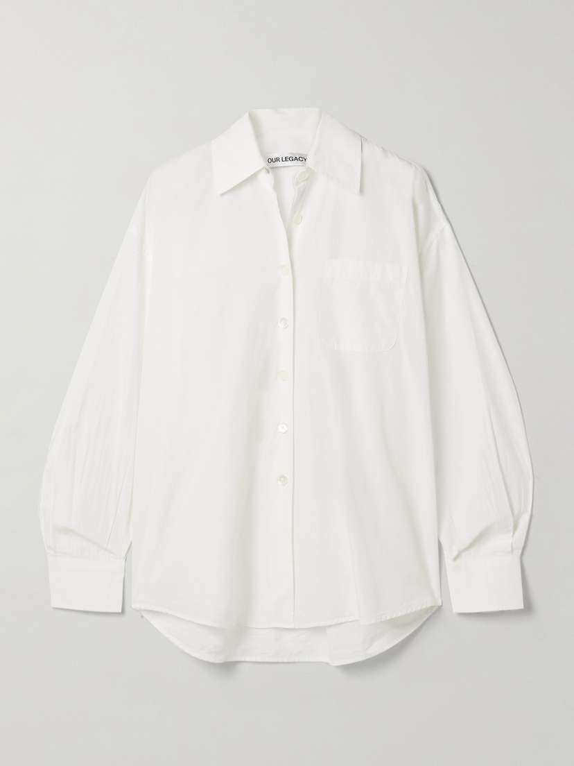 Our Legacy Borrowed Oversized Cotton-blend Poplin Shirt