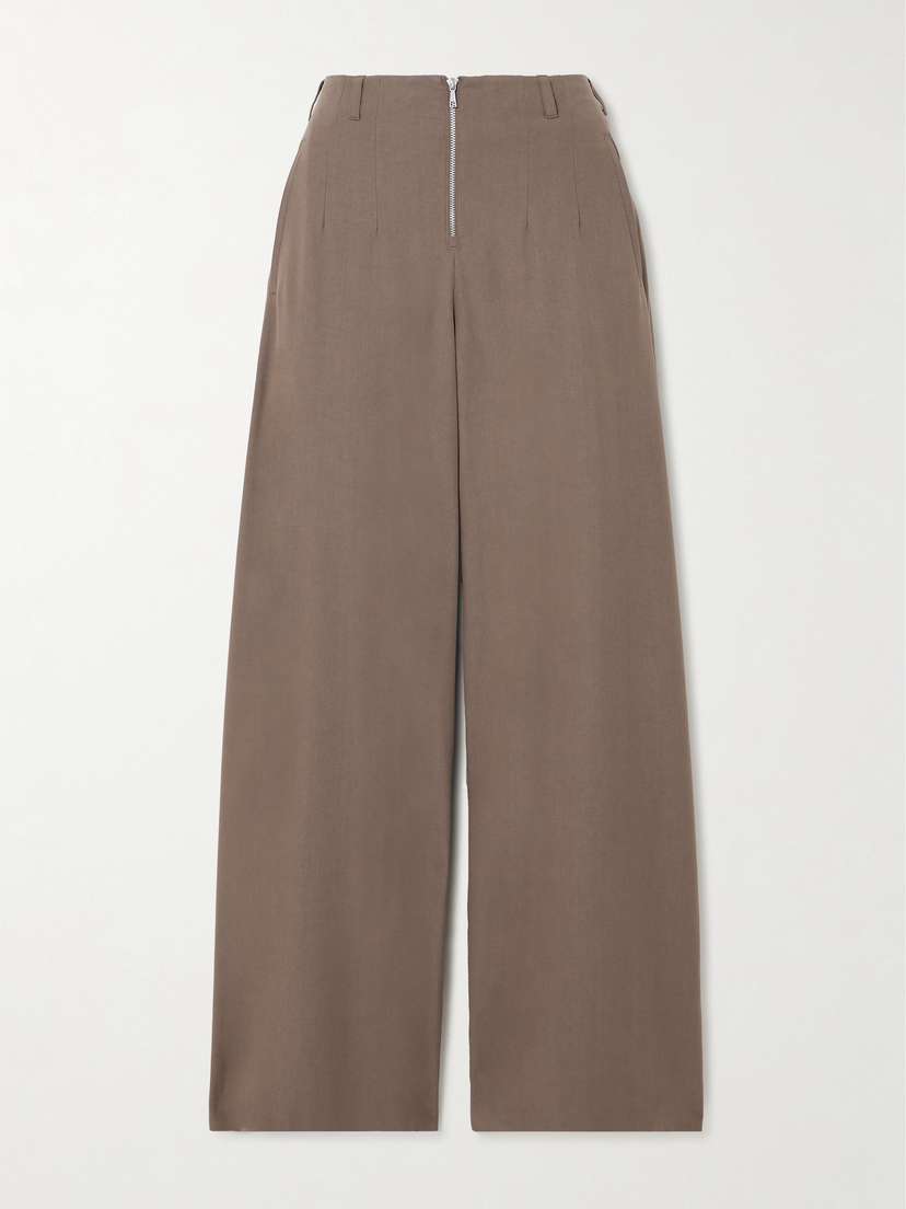 Our Legacy Serene Tencel™ Lyocell And Wool-blend Wide-leg Pants