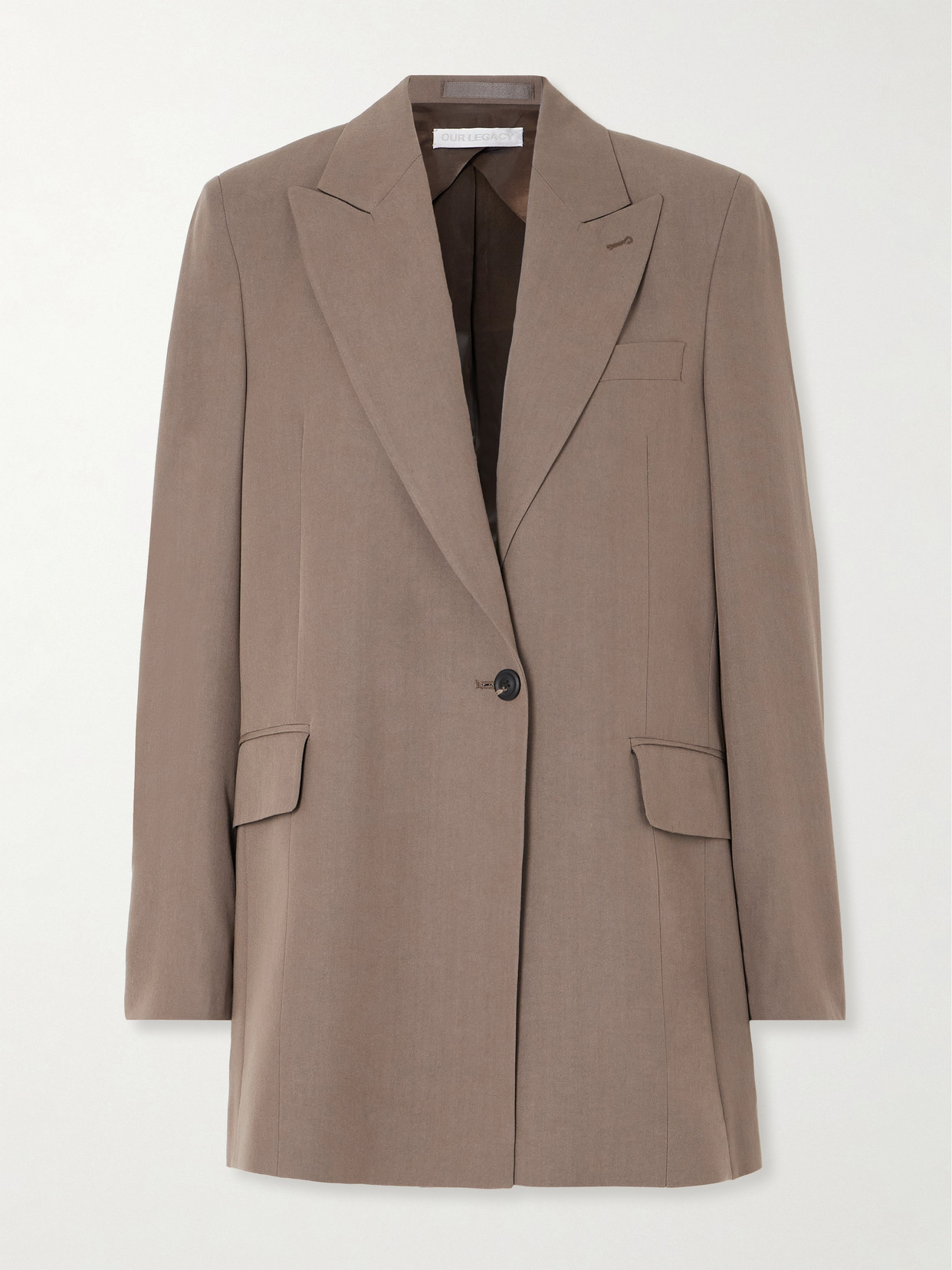 Our Legacy Manta Tencel™ Lyocell And Wool-blend Blazer In Brown