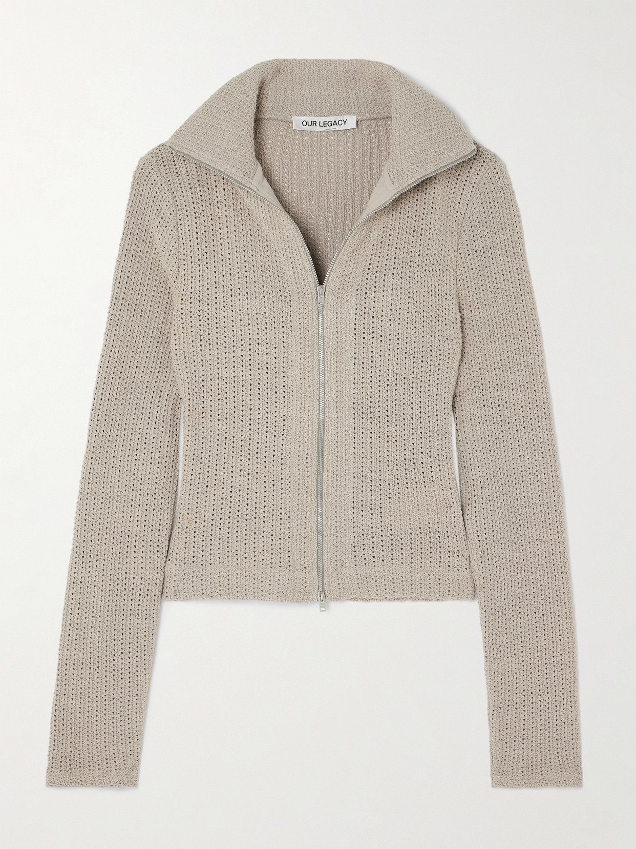 Shop Our Legacy Cotton Cardigan In Gray