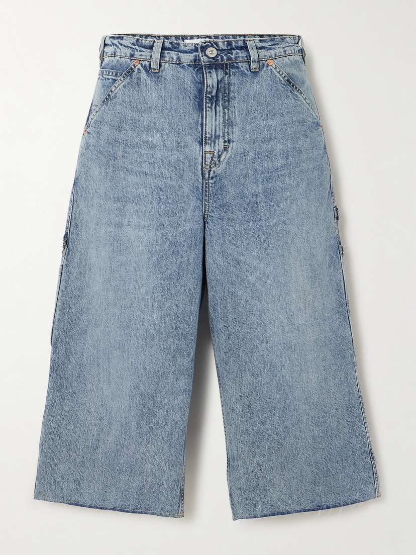 Our Legacy Trade Frayed Denim Shorts