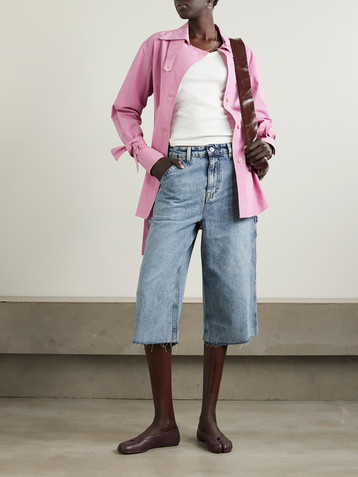 OUR LEGACY Trade frayed denim shorts