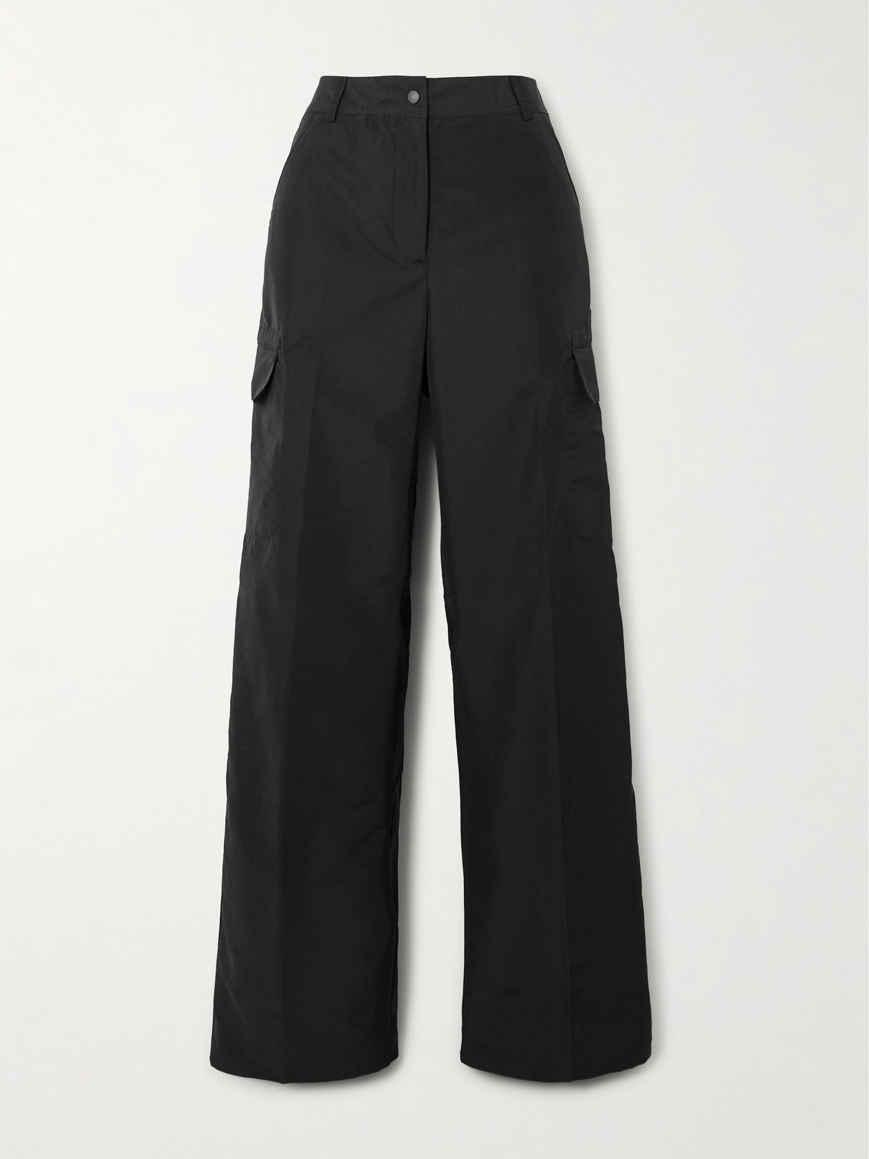 Shop Our Legacy Alloy Shell Wide-leg Cargo Pants In Black