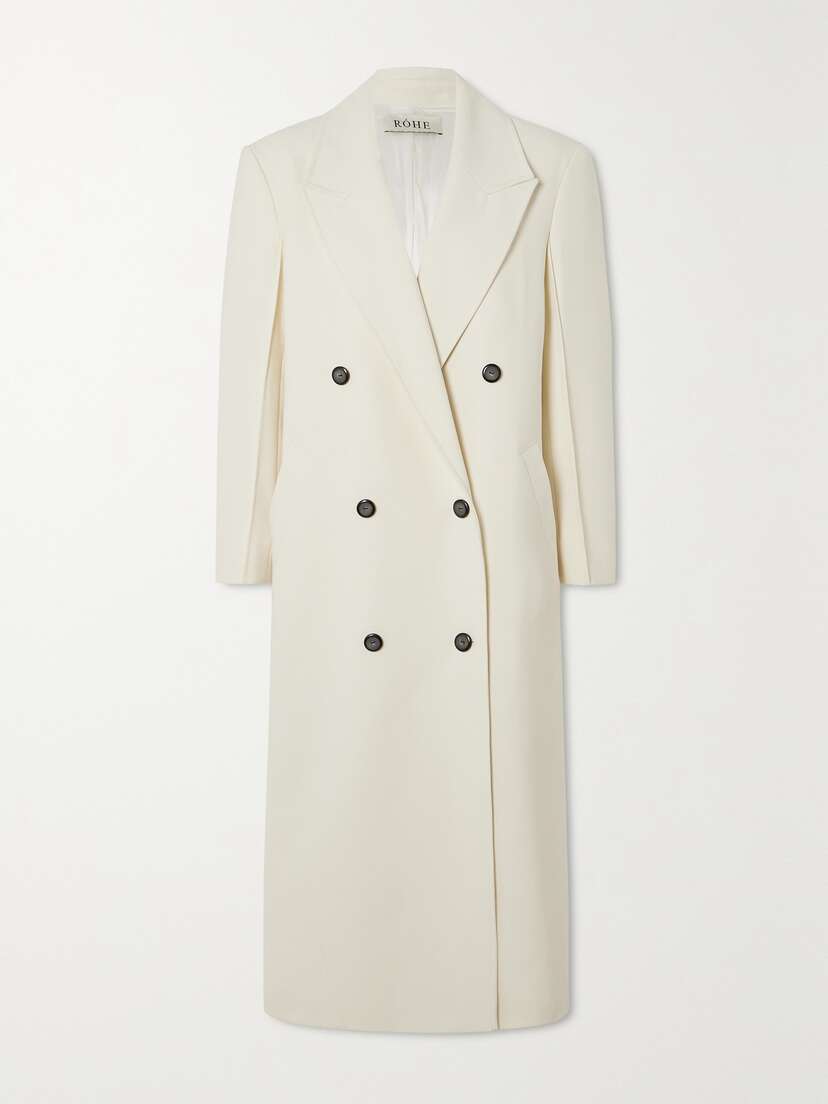 RÓHE Oversized Double-breasted Woven Coat