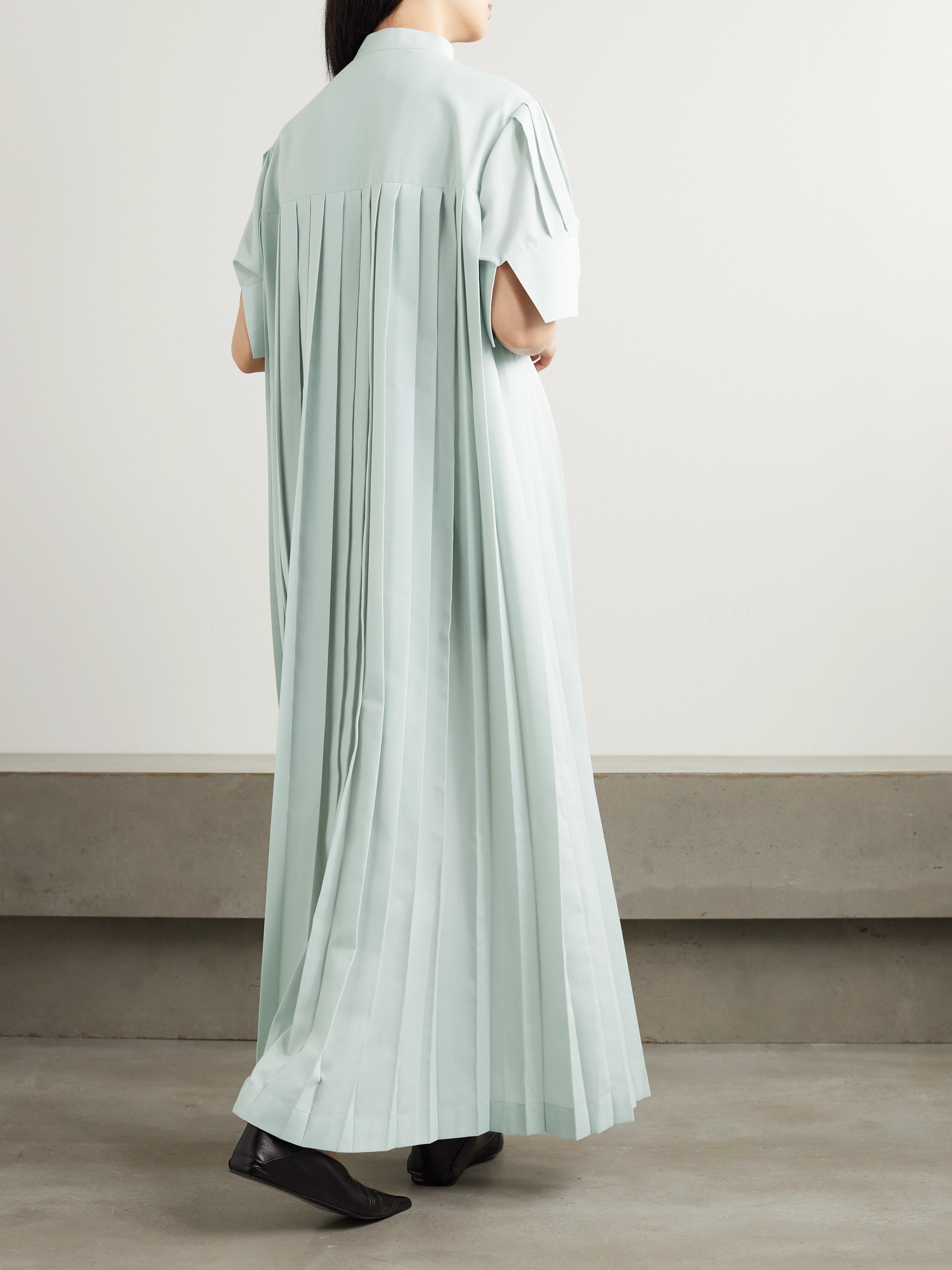 Rhe - Pleated woven maxi dress | Plush Rhe - Pleated woven maxi dress | Plush