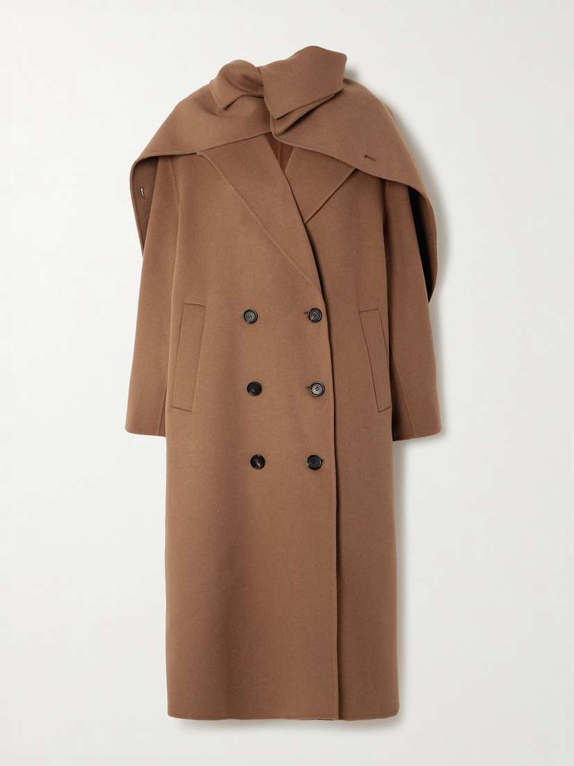 RÓHE Convertible Wool Scarf Coat