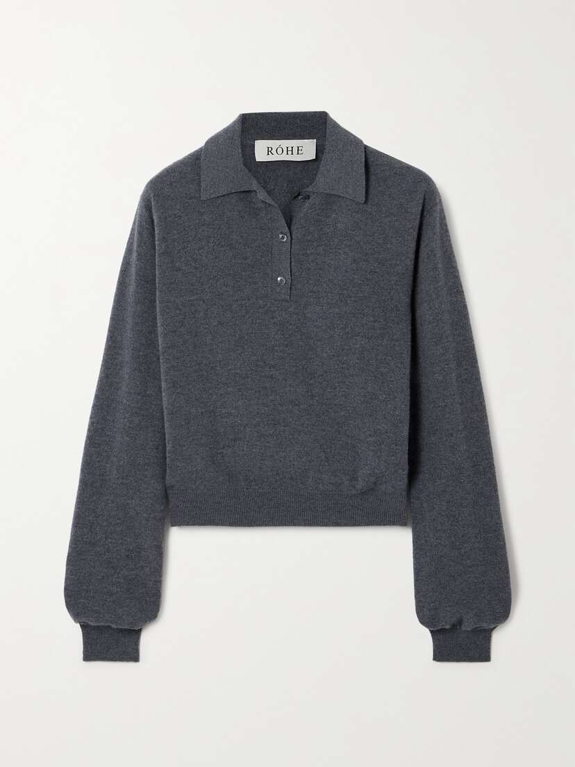 RÓHE Wool And Cashmere-blend Polo Shirt