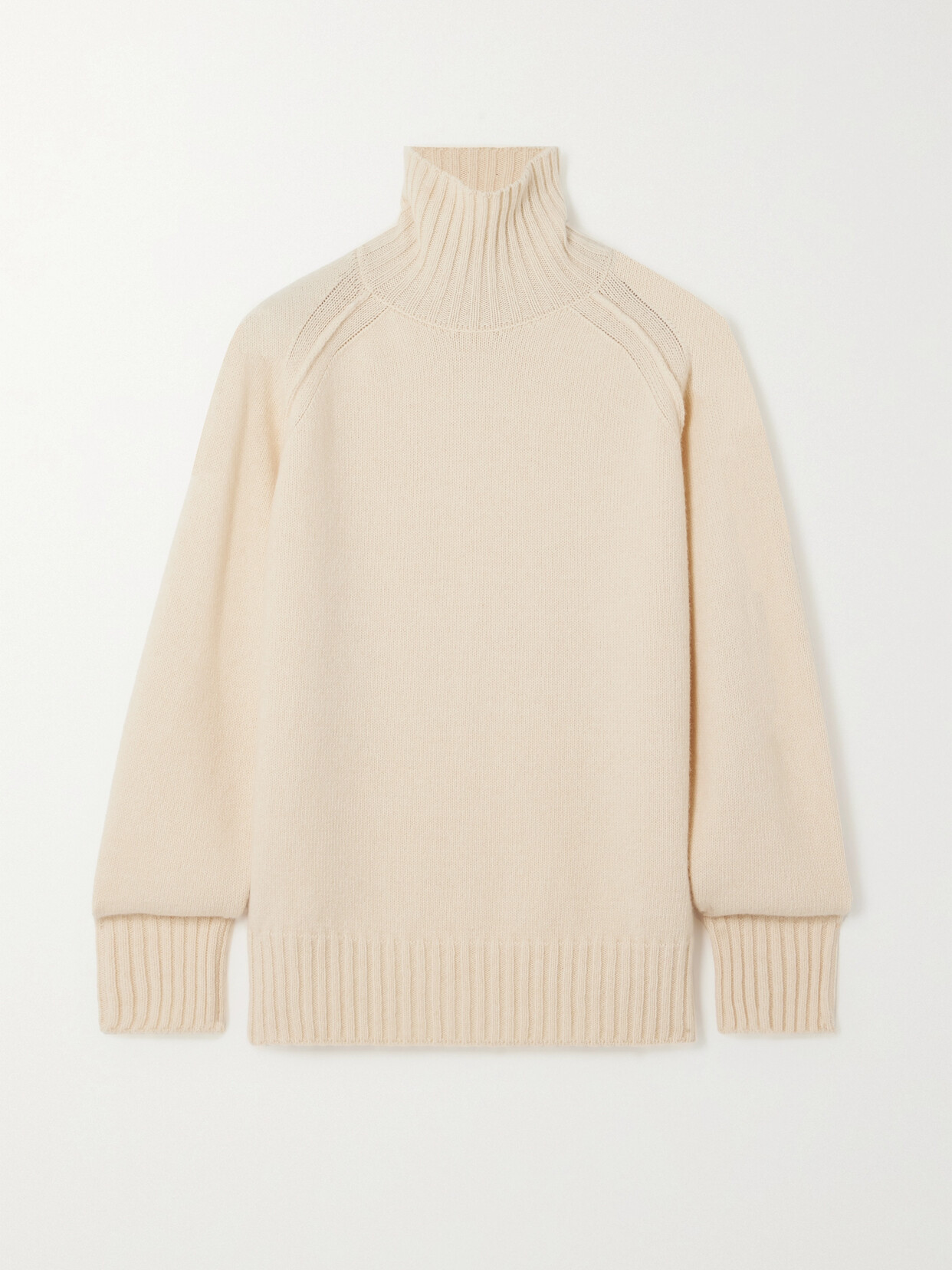 RÓHE Merino Wool And Cashmere-blend Turtleneck Sweater - Cream