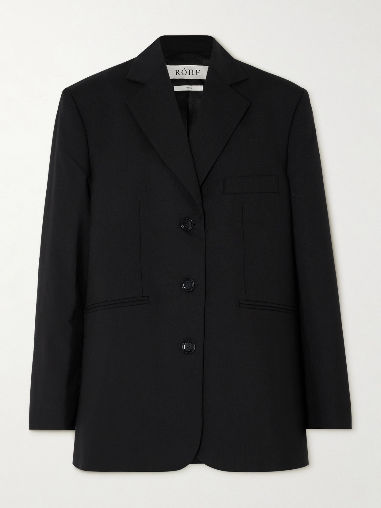 Rohe Oversized Wool Blazer In Black