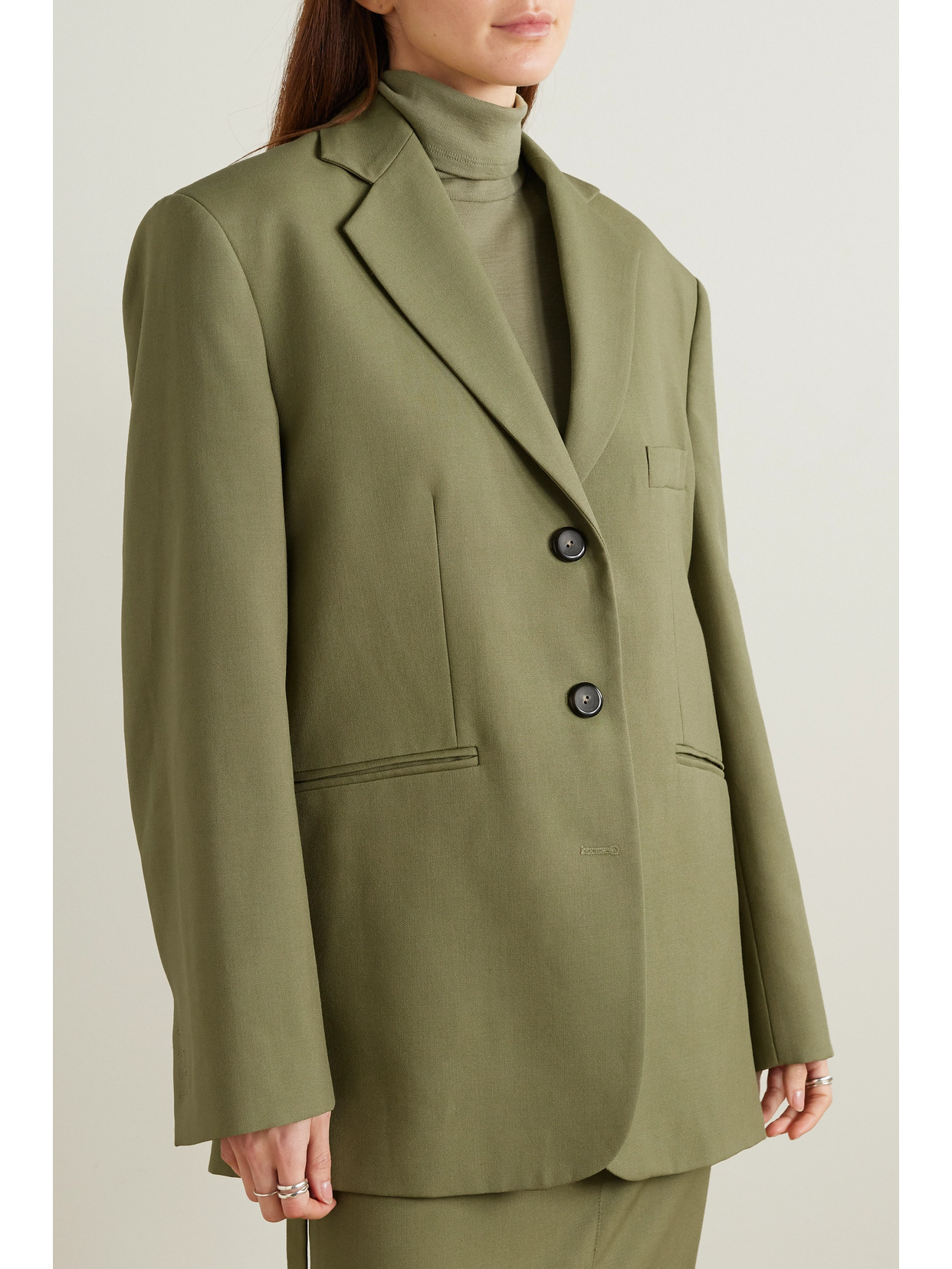 Rohe Oversized Blazer In Green