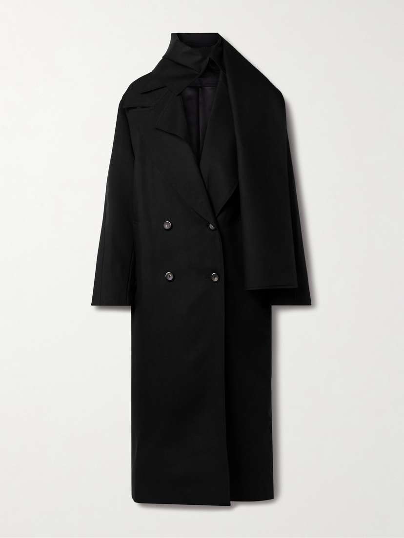 RÓHE Double-breasted Layered Wool-twill Coat