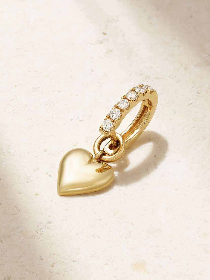 Roxanne First Dangly 14-karat Gold Diamond Single Earring