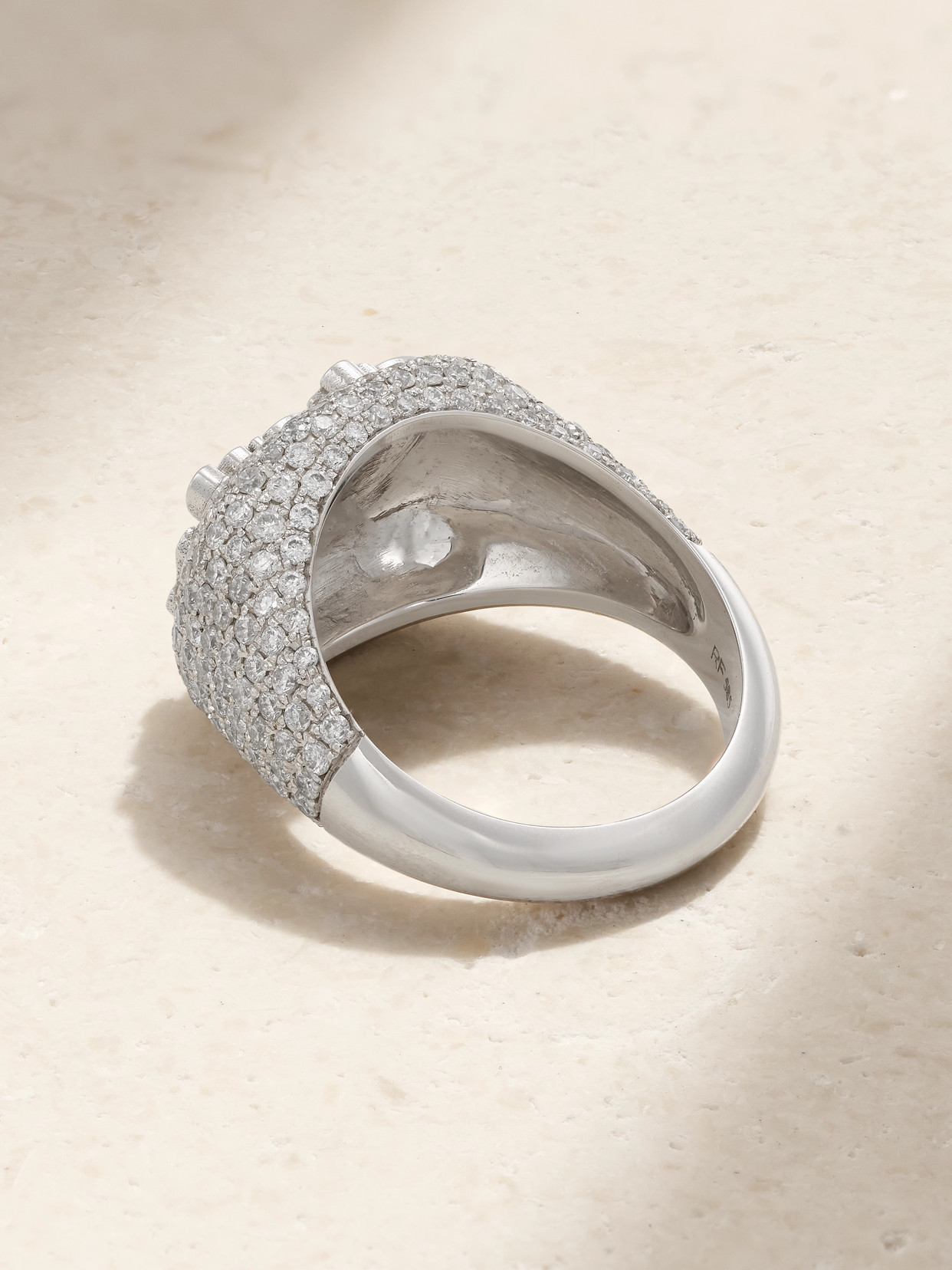 Roxanne First Stay Cool 14-karat White Gold Diamond Ring In Gold