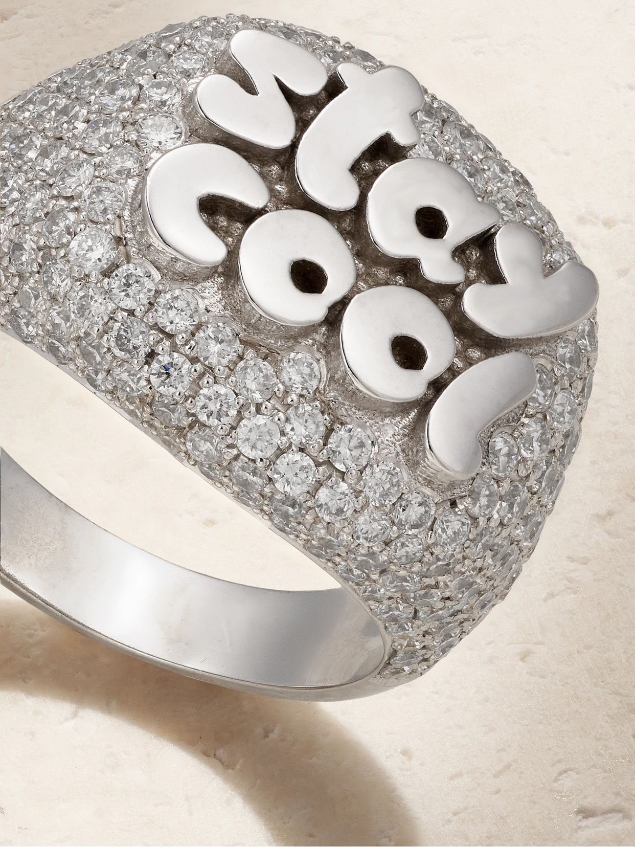 Roxanne First Stay Cool 14-karat White Gold Diamond Ring In Gold