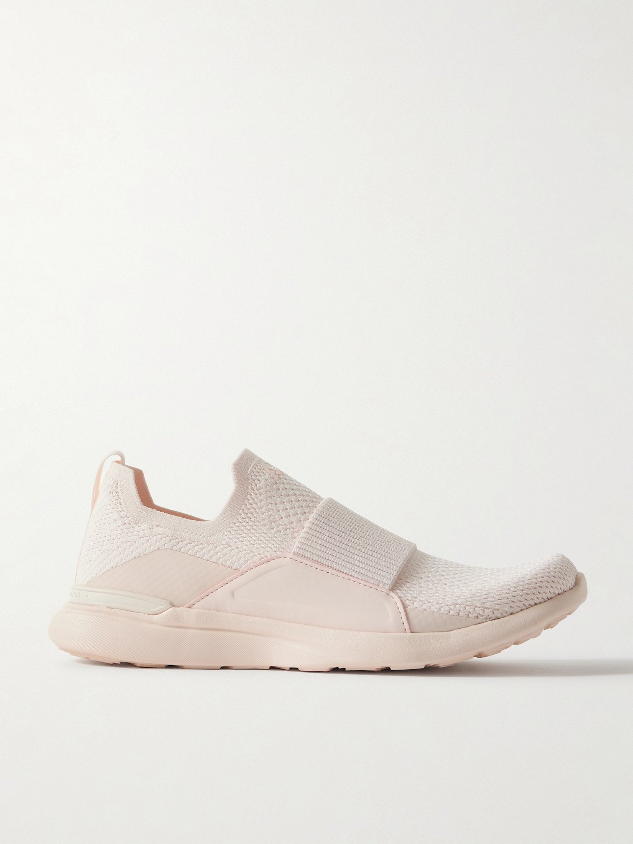Apl Athletic Propulsion Labs Techloom Bliss Mesh And Stretch Slip-on Trainers In Pink
