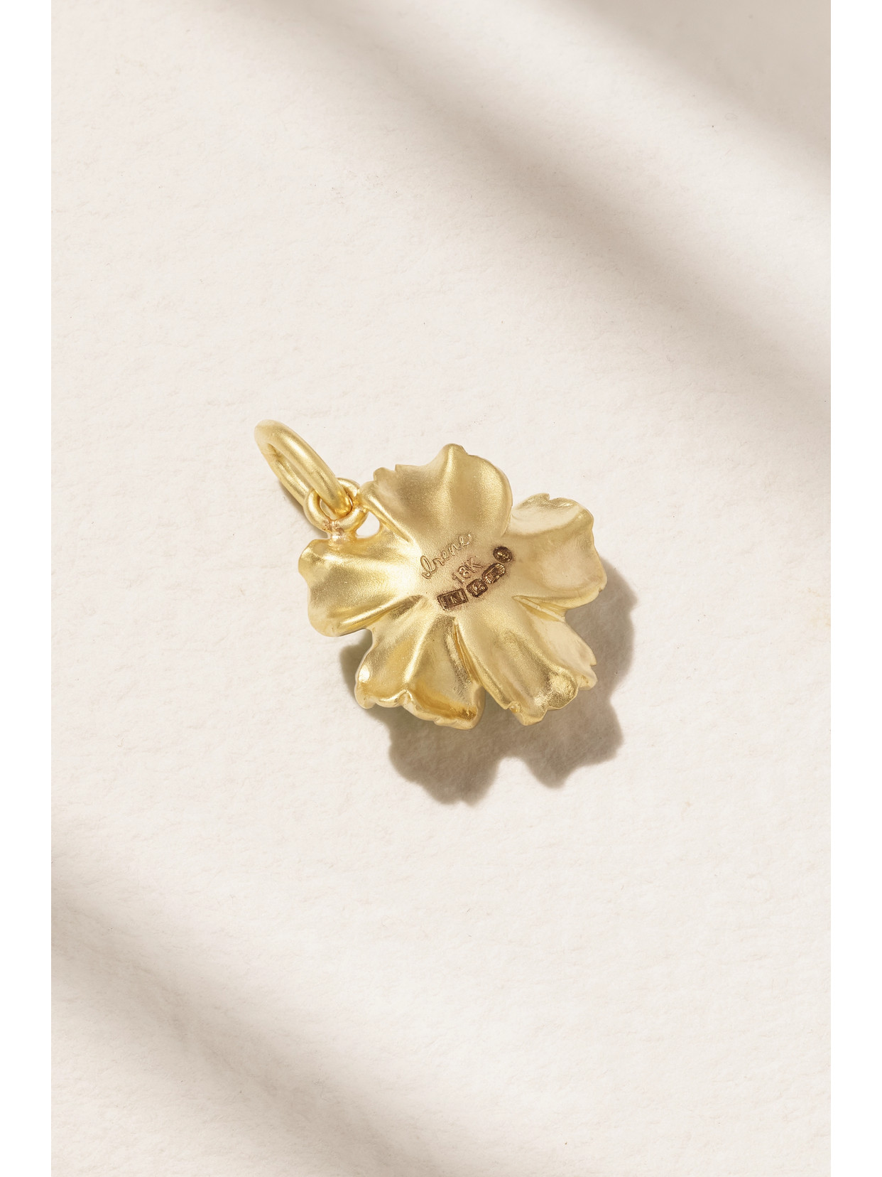 Irene Neuwirth Tropical Flower 18-karat Gold Turquoise Charm In Gold