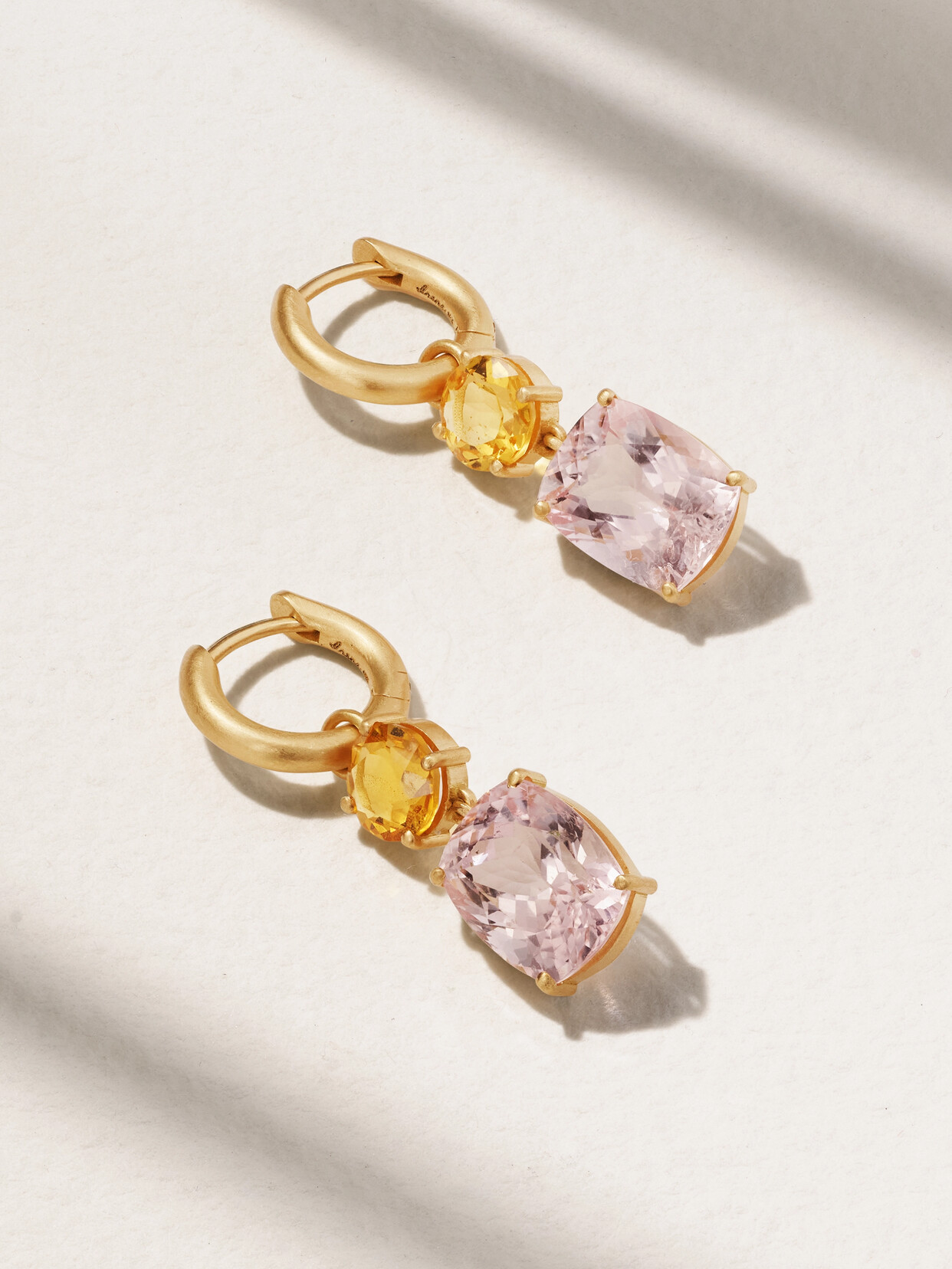 Irene Neuwirth Gemmy Gem 18-karat Gold, Beryl And Tourmaline Earrings - One size