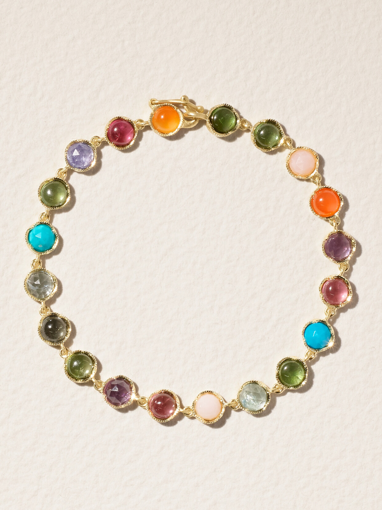 Irene Neuwirth Classic 18-karat Gold Multi-stone Bracelet